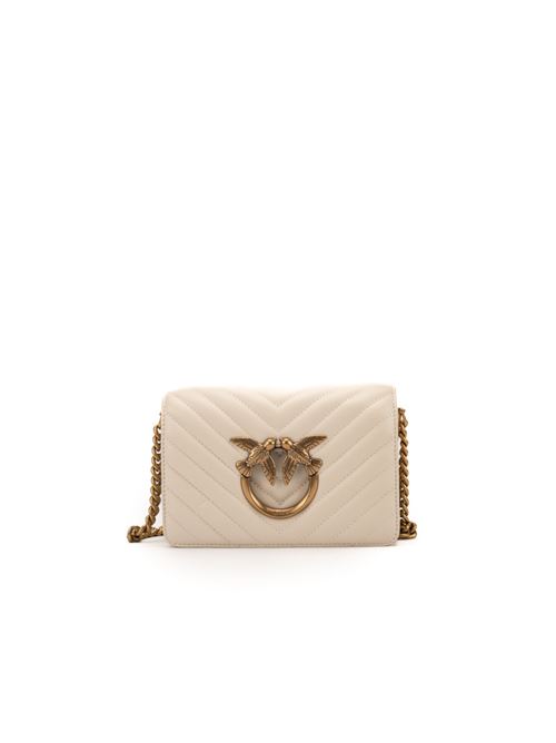 Borsa Mini Love Click Chevron Bianco PINKO | 100067 A0GKZ14Q